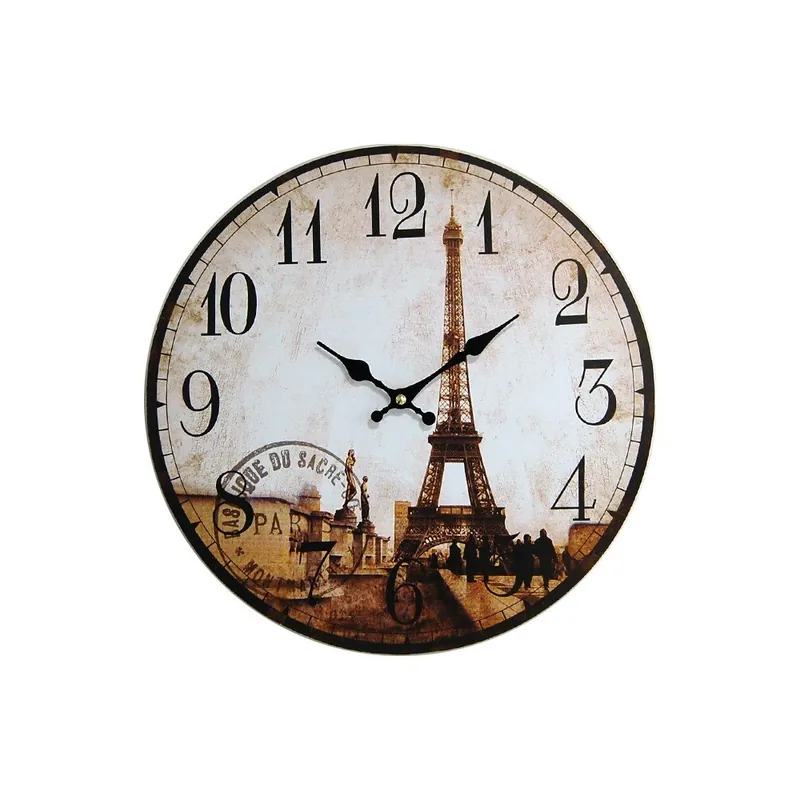 Zegar ścienny Eiffel Bonami Dostępne od ręki