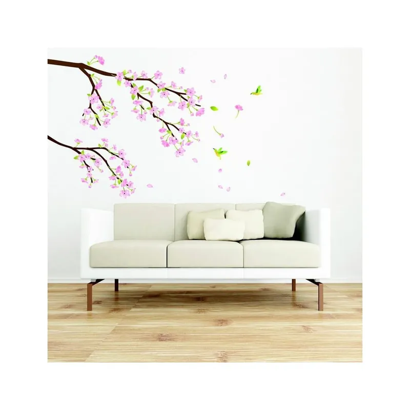 Komplet naklejek Ambiance Tree Branch Pink Flowers Bonami Oferta limitowana