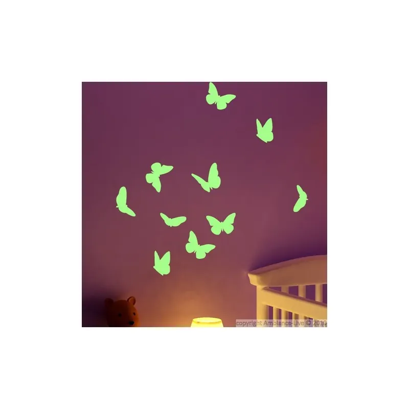 Wyjątkowa oferta Naklejka świecąca w ciemności Ambiance Butterflies Bonami