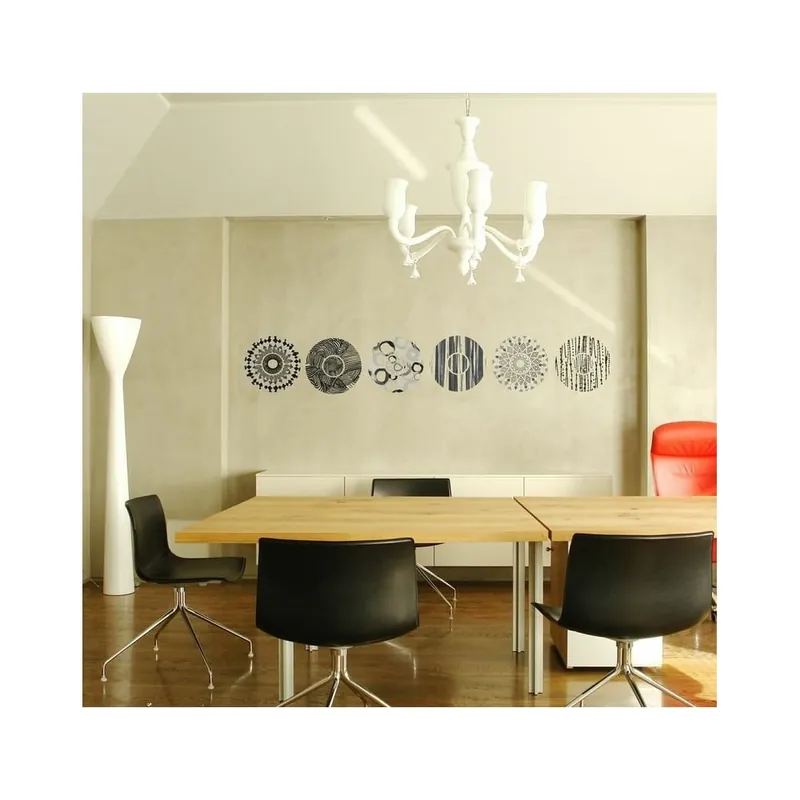 Najlepsza cena Naklejka Ambiance Grey And Black Circles Bonami