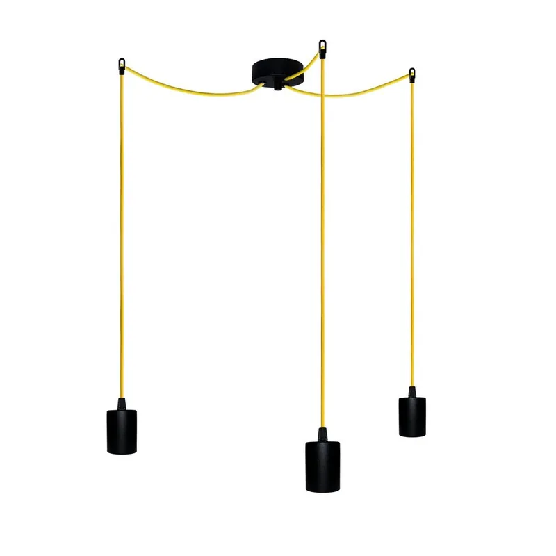 Trzy wiszące kable Zero, żółty/czarny Bonami Oferta czasowa