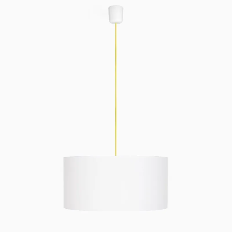 Nie przegap Lampa wisząca Tres XL, żółta/biała Bonami