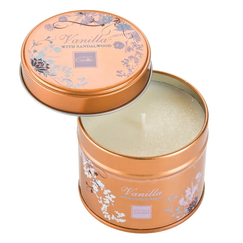 Bezpieczna płatność Świeczka zapachowa o zapachu wanilii i sandałowca Copenhagen Candles, 32 godz. Bonami