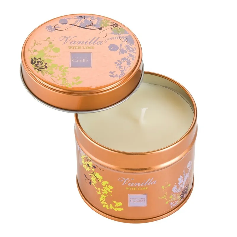 Nowość Świeczka zapachowa w puszcze o zapachu wanilii i limonki Copenhagen Candles, czas palenia 32 godz. Bonami