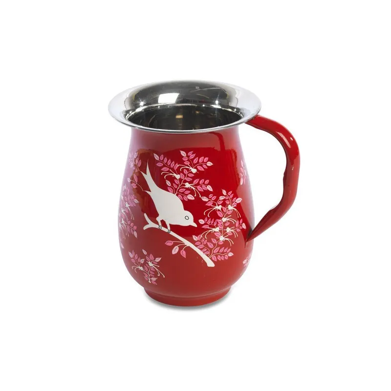 Wyjątkowa oferta Dzbanek Eva Hand Painted Jug, czerwony Bonami