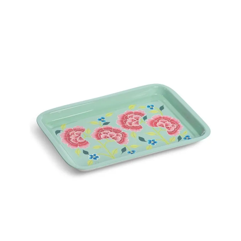 Taca Franjipani Floral Tray, zielona Bonami Szybka wysyłka