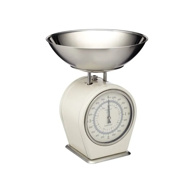 Kremowa waga kuchenna Kitchen Craft Living Nostalgia, nośność 4 kg Bonami Bezpieczne zakupy