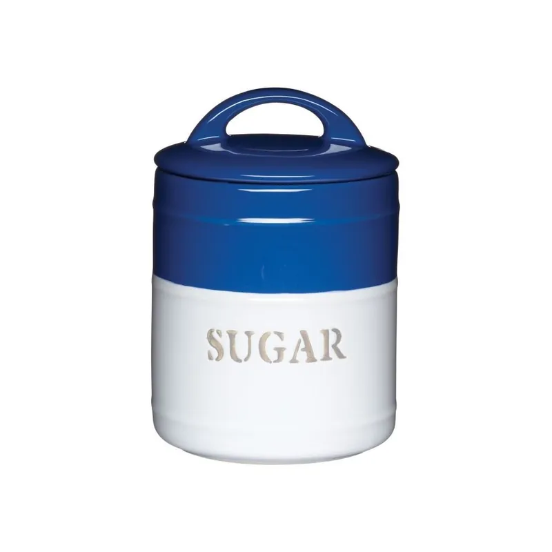 Popularny Niebiesko-biały pojemnik Sugar Bonami