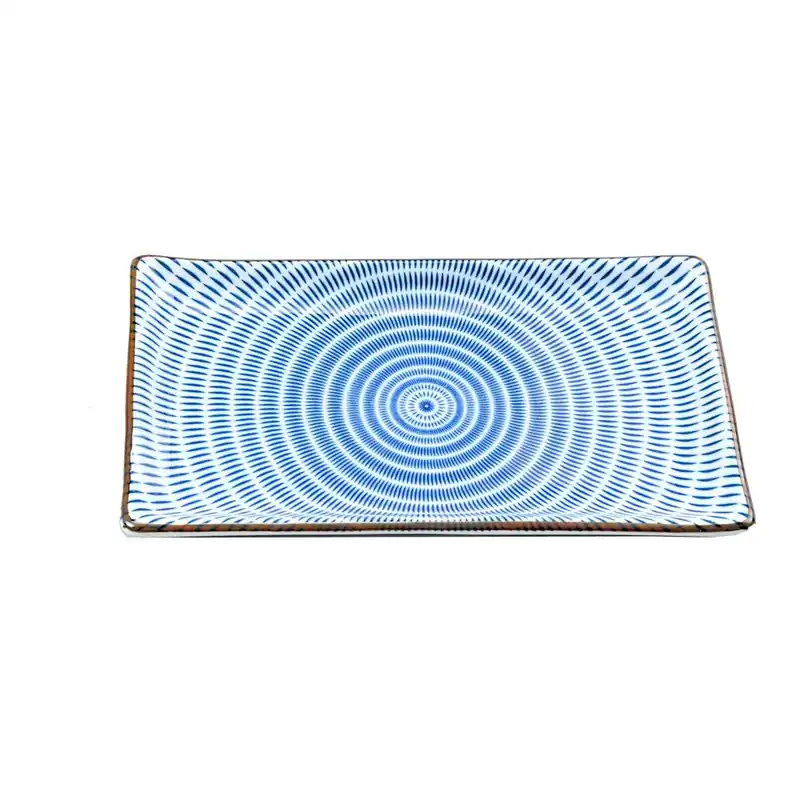 Talerz porcelanowy Blue Stripe, 21.6 cm Bonami Popularny