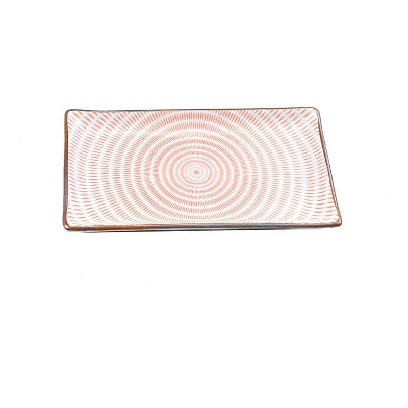 Zamów teraz Talerz porcelanowy Pink Stripe, 21.6 cm Bonami