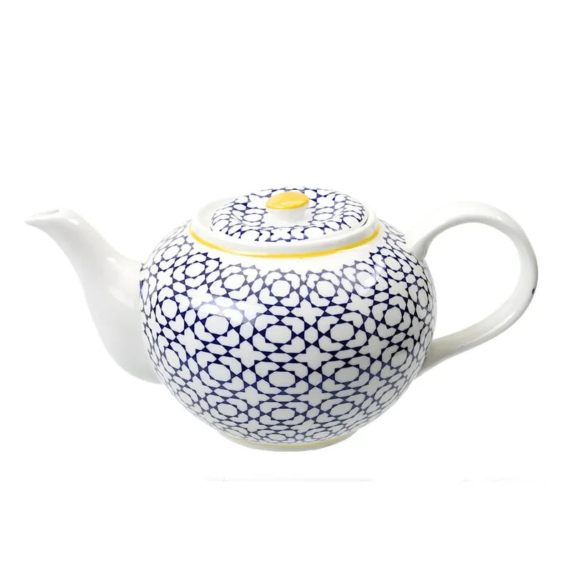 Do wyczerpania zapasów Porcelanowy czajnik na herbatę Geometric No1 Bonami
