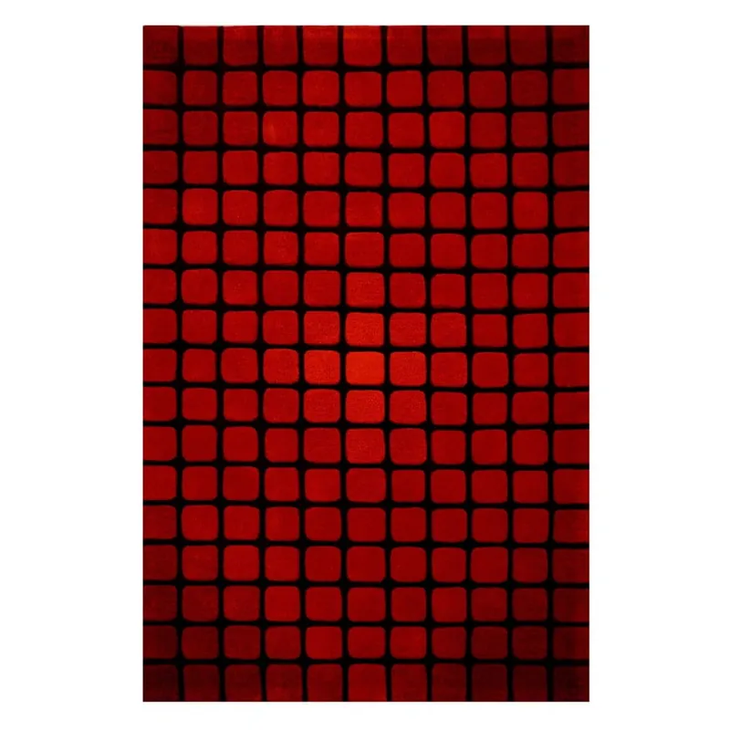 Dywan Casablanca Square 70x140 cm, czerwony Bonami Łatwy zwrot