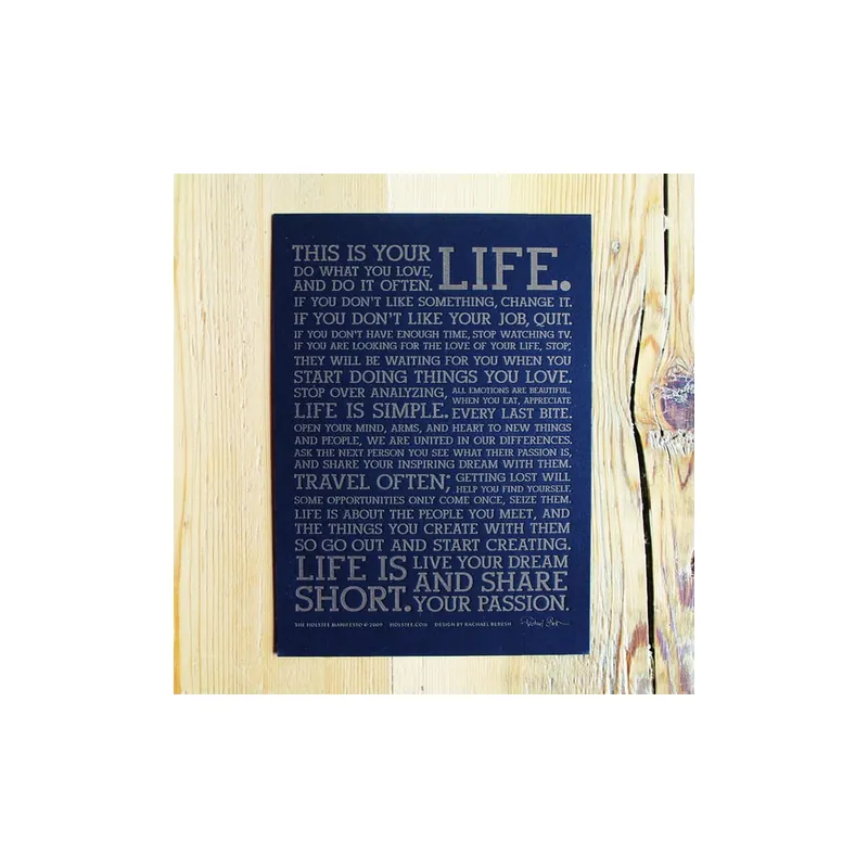 Rabat Plakat Black Manifesto 13x18 cm, bronze Bonami