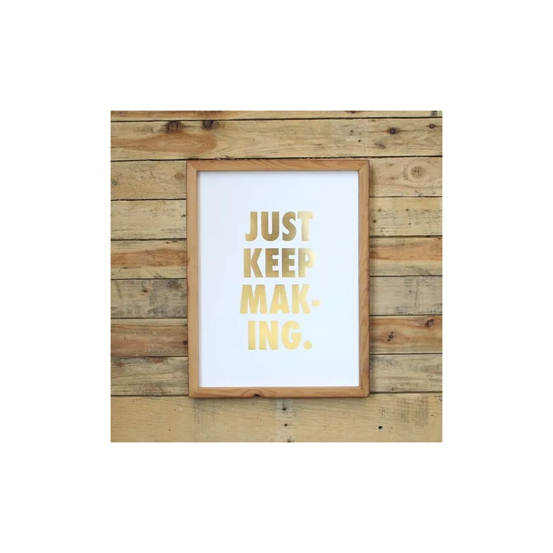 Plakat Just keep making, 41x30 cm Bonami Nowy