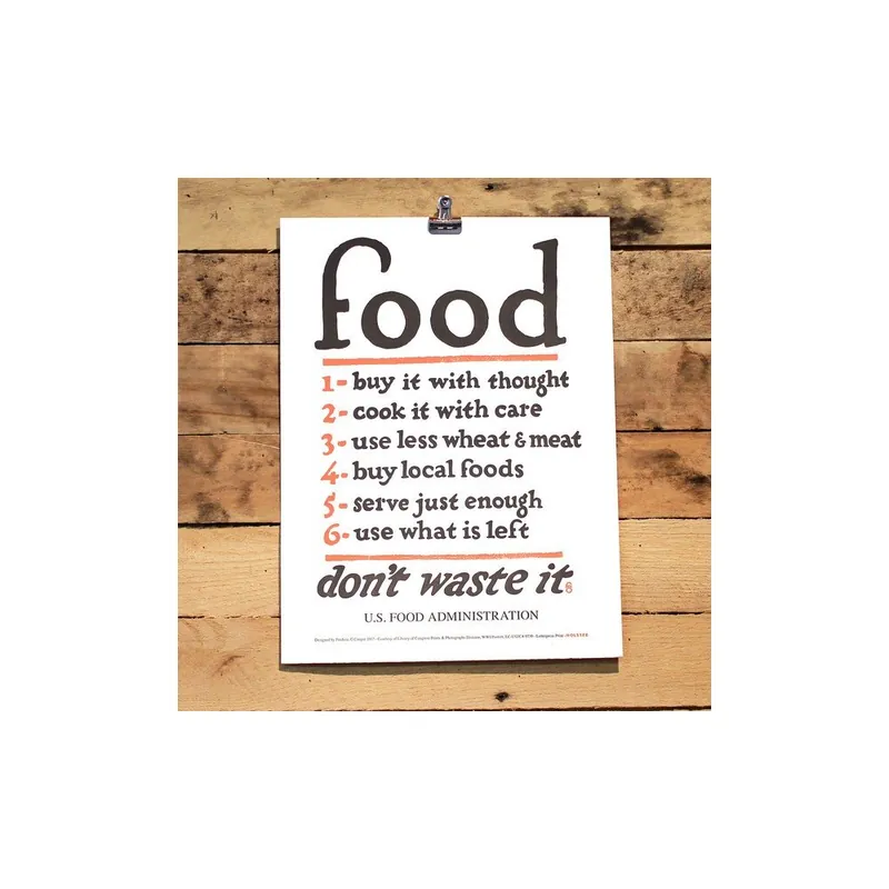 Plakat Food Rules 41x30 cm Bonami Łatwy zwrot