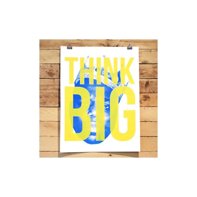Plakat Think Big, 61x46 cm Bonami Hit sprzedaży