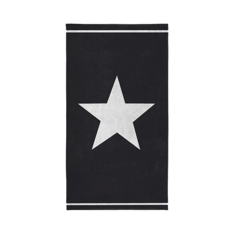 Ręcznik Star 100x180 cm, czarny Bonami Wybór klientów