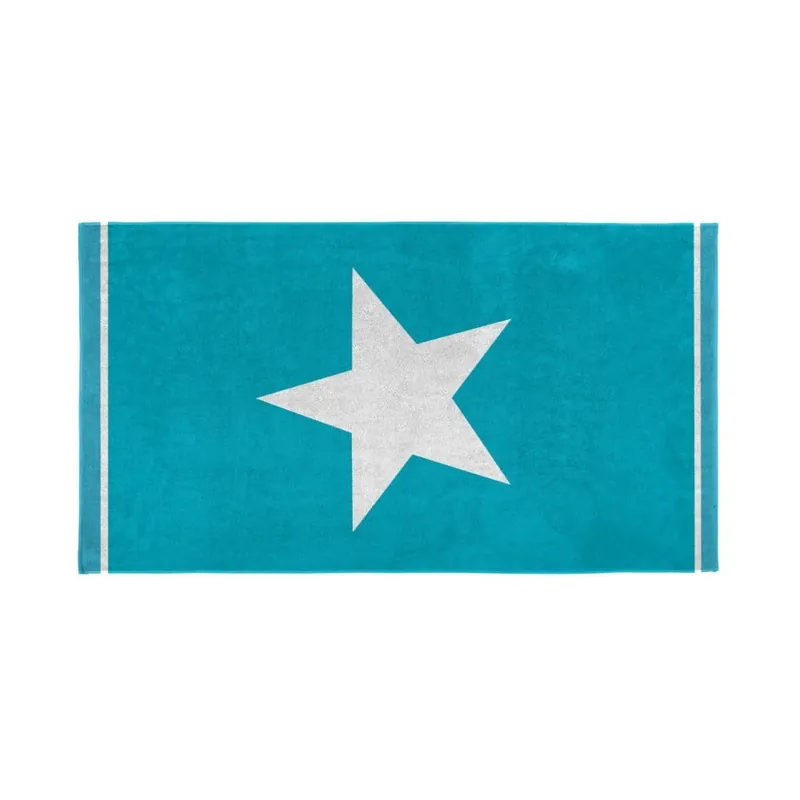 Nowość Ręcznik Star 100x180 cm, aqua Bonami