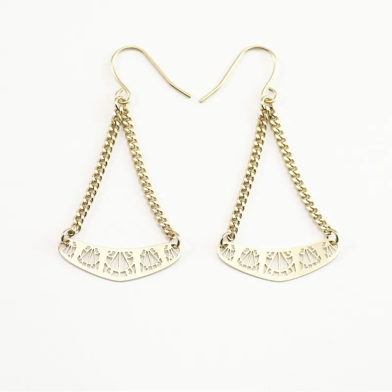 Dodaj do koszyka Kolczyki Arch Gold, 4.5 cm Bonami