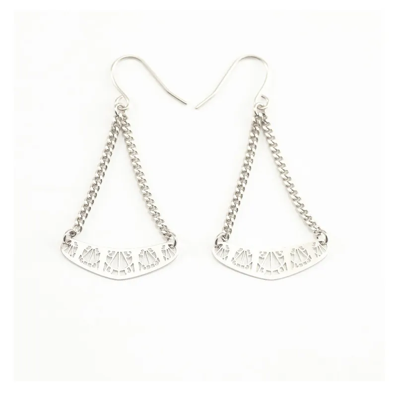 Kolczyki Arch Silver, 4.5 cm Bonami Bezpieczne zakupy