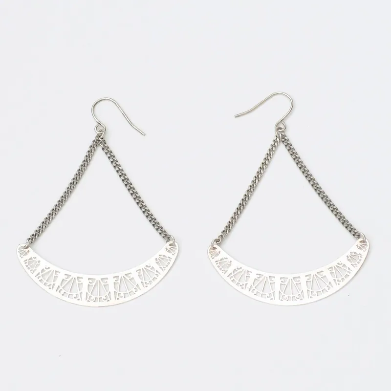 Bestseller Kolczyki Arch Silver, 6 cm Bonami