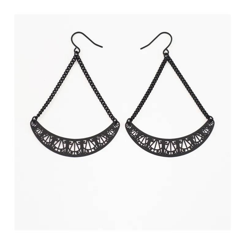 Kolczyki Arch Black, 6 cm Bonami Niska cena