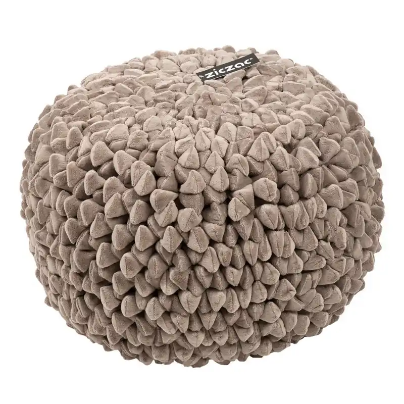 Szarobrązowy puf ZicZac Pebble Bonami Darmowy zwrot