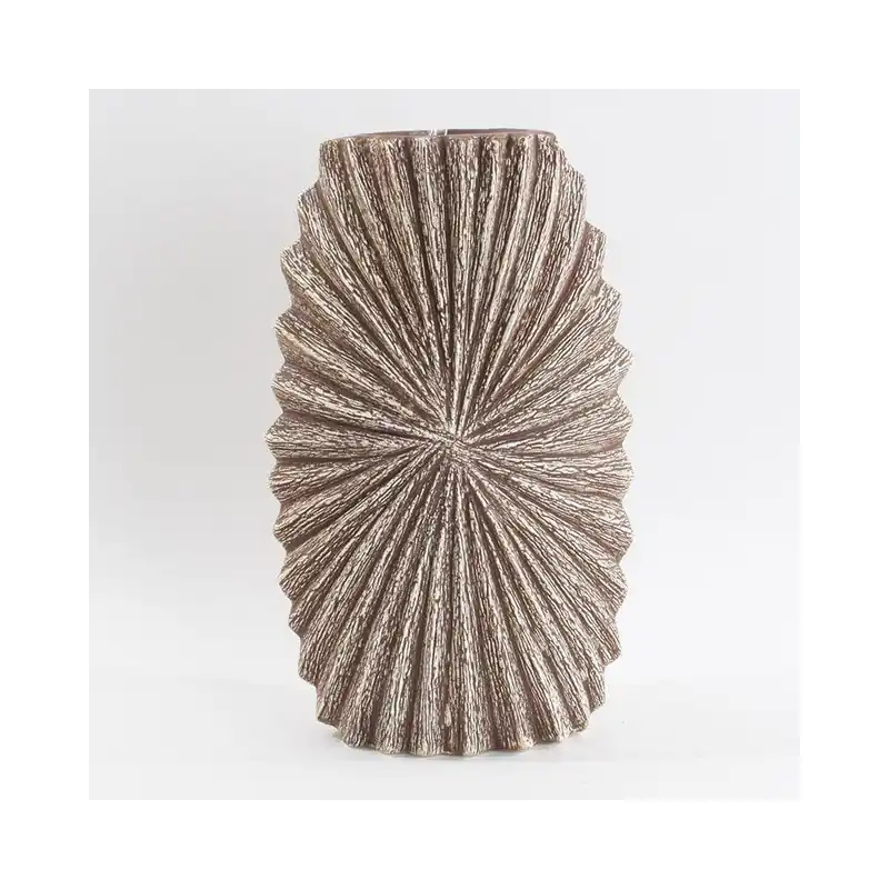Wybór klientów Ceramiczny wazon, beżowy/brązowy, 30 cm Bonami