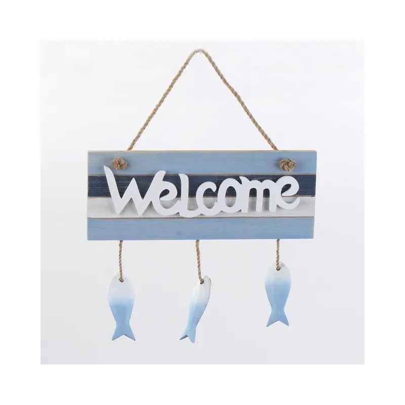 Dekoracja ścienna Welcome, niebieska Bonami Oferta czasowa