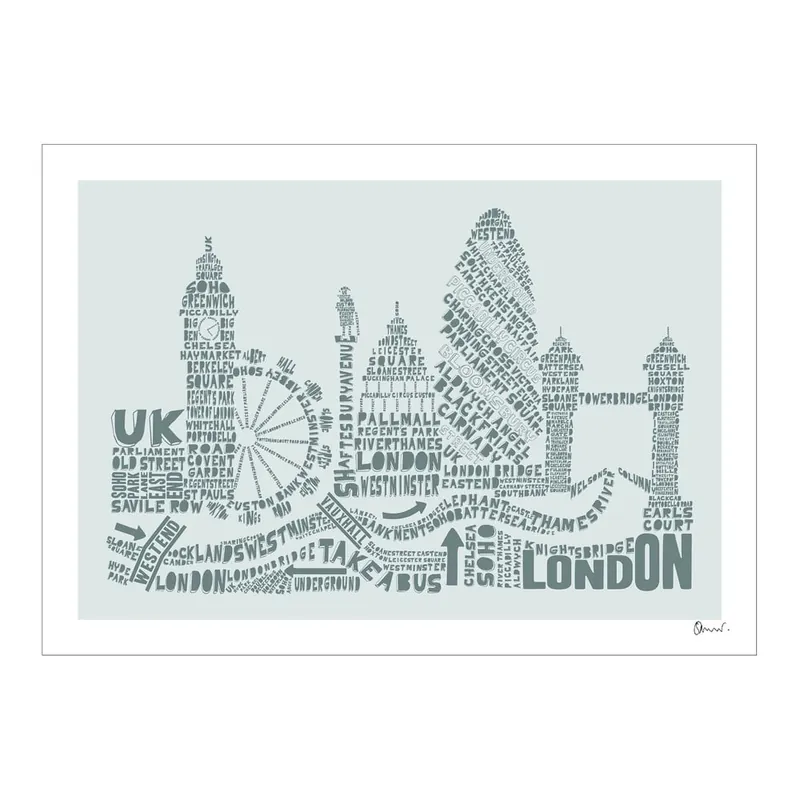 Hit sprzedaży Plakat London Grey&Grey, 50x70 cm Bonami