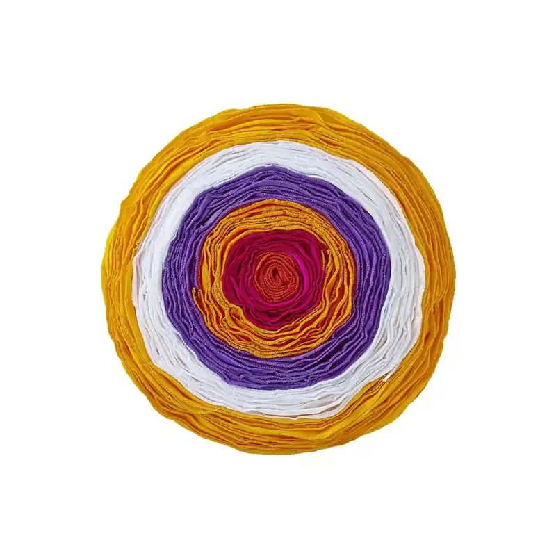 Hit sprzedaży Poduszka z wypełnieniem Lupeto Yellow, średnica 40 cm Bonami