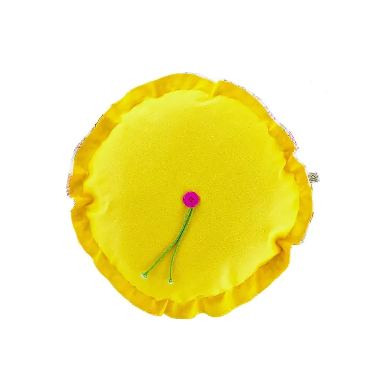 Tylko dziś Poduszka z wypełnieniem Melzo Yellow, średnica 40 cm Bonami