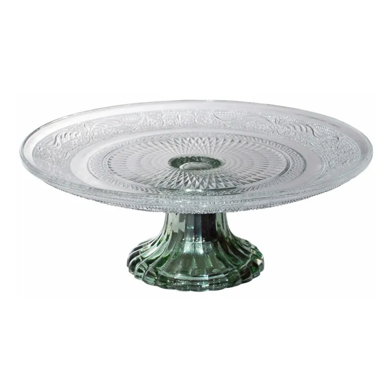 Szklana patera na tort Ewax Emerald, ⌀ 20 cm Bonami Oferta limitowana