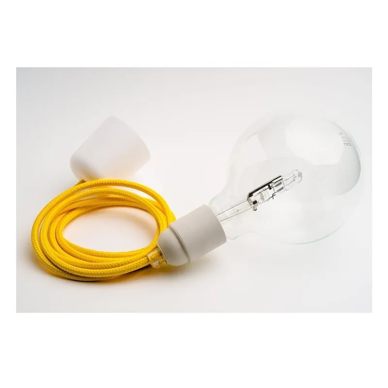 Kolorowy kabel Loft z żarówką, cytryna Bonami Ekspresowa dostawa