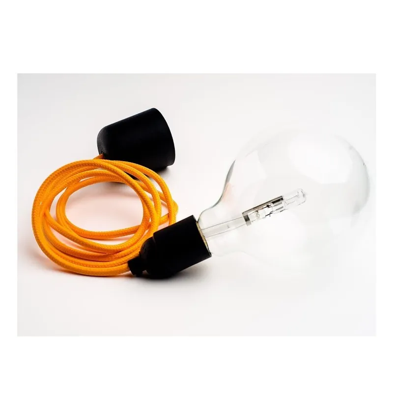 Kolorowy kabel Loft z żarówką, grapefruit Bonami Tylko dziś