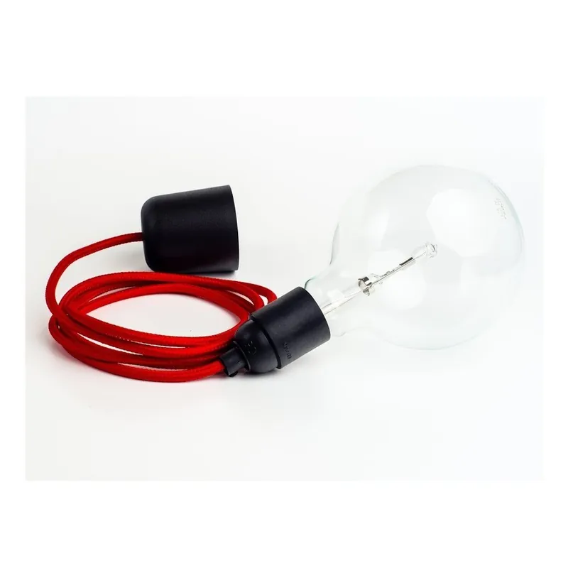 Niska cena Kolorowy kabel Loft z żarówką, chilli Bonami
