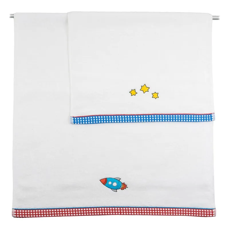 Cena promocyjna Zestaw 2 ręczników Space Rocket, 50x100 cm i 70x140 cm Bonami
