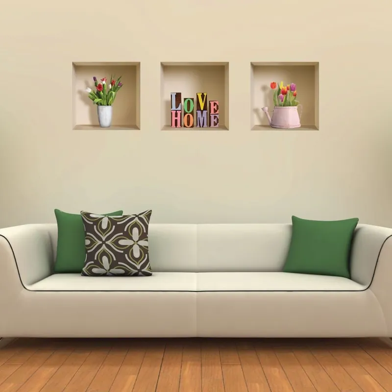 Naklejki 3D Love Home, 3 szt. Bonami Zamów teraz