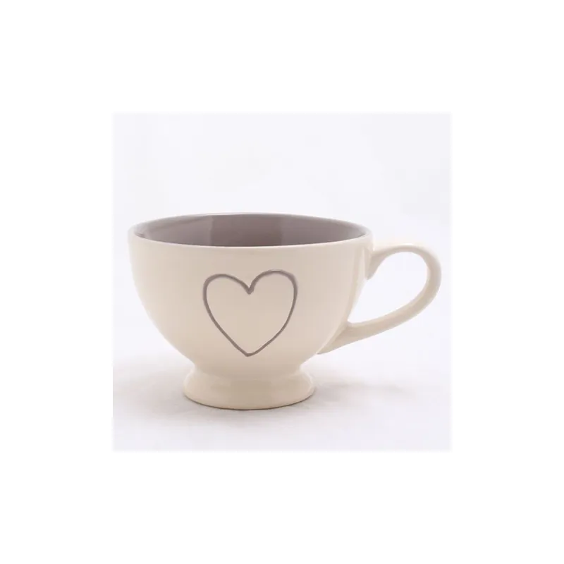 Ręcznie zdobiony kubek Heart Light, 0,4 l Bonami Nowy