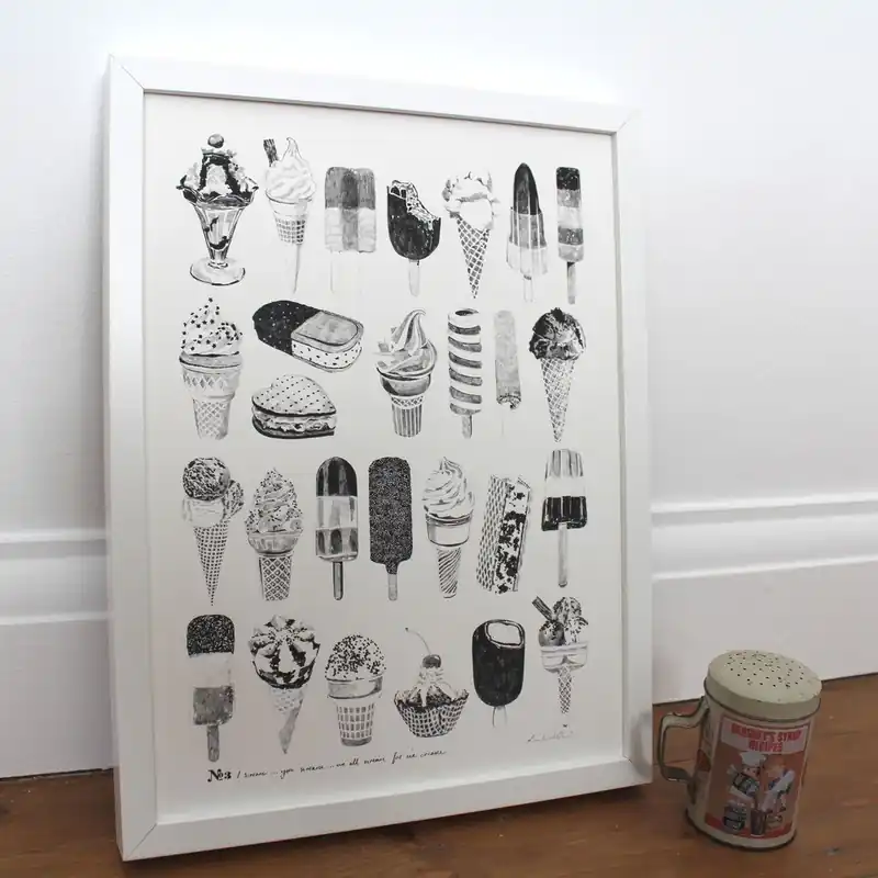 Hit cenowy Plakat We All Scream For Ice Cream, 30x40 cm Bonami
