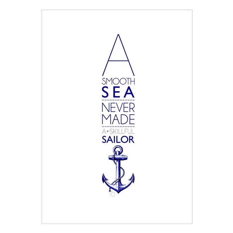Bestseller Plakat A Smooth Sea, 30x40 cm Bonami