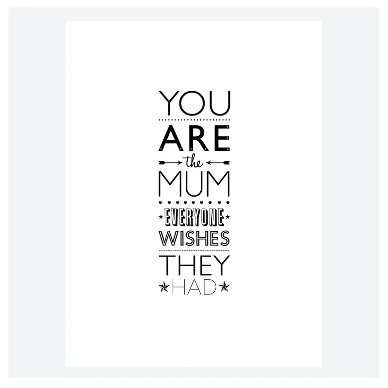 Bezpieczna płatność Plakat You Are The MUM Everyone Wishes They Had, 30x40 cm Bonami