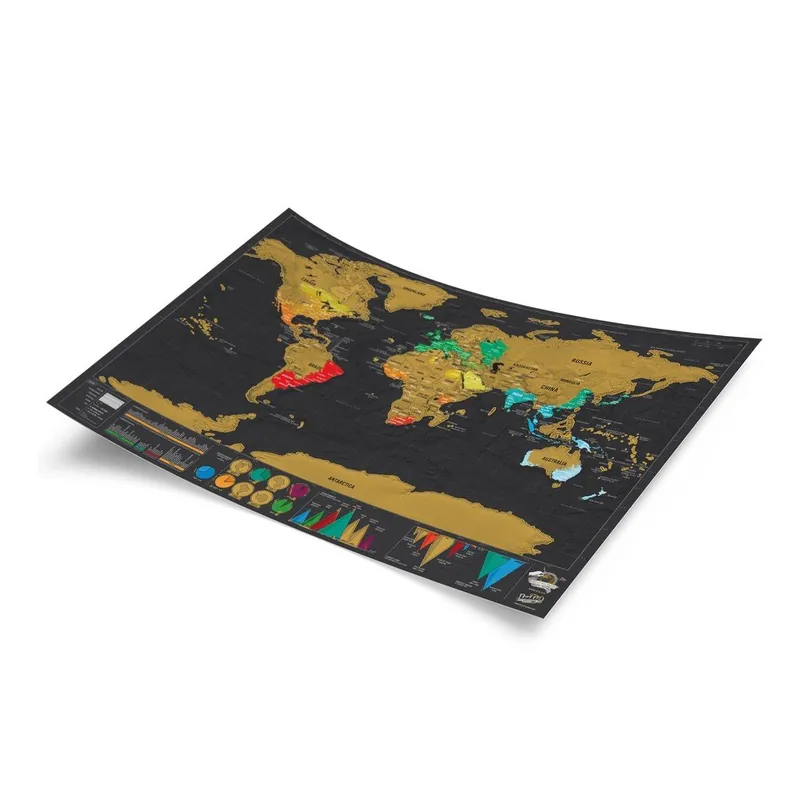Darmowy zwrot Mapa/zdrapka świata Luckies of London Travel Deluxe Bonami