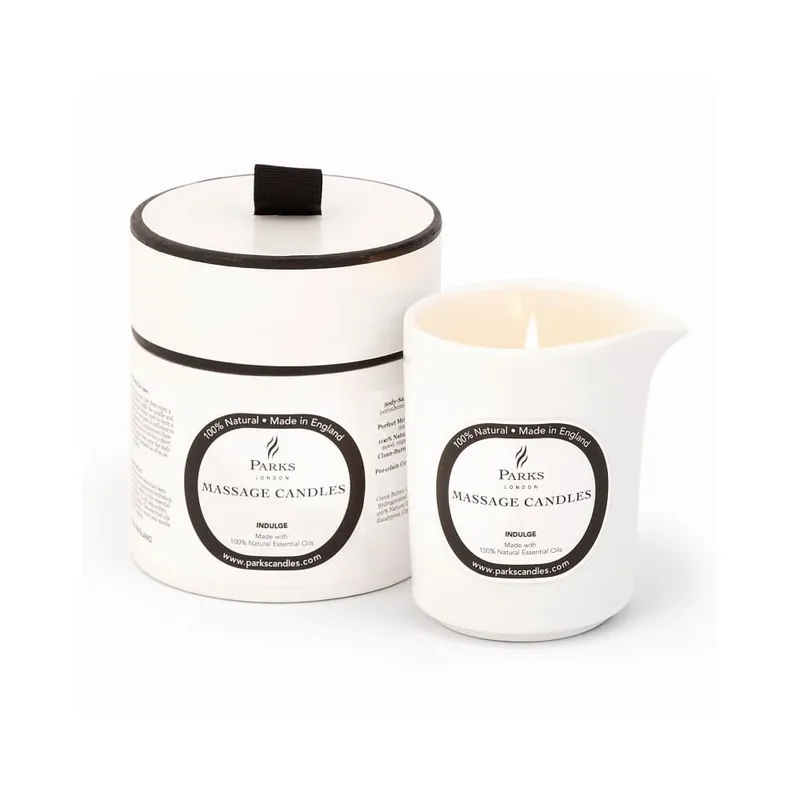 Rabat Świeczka do masażu o zapachu róży, paczuli i ylang ylang Parks Candles London Indulge/Soothing, 50 h Bonami