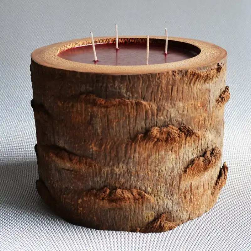 Niska cena Palmowa świeczka Legno o zapachu owoców egzotycznych, 120 godz. Bonami
