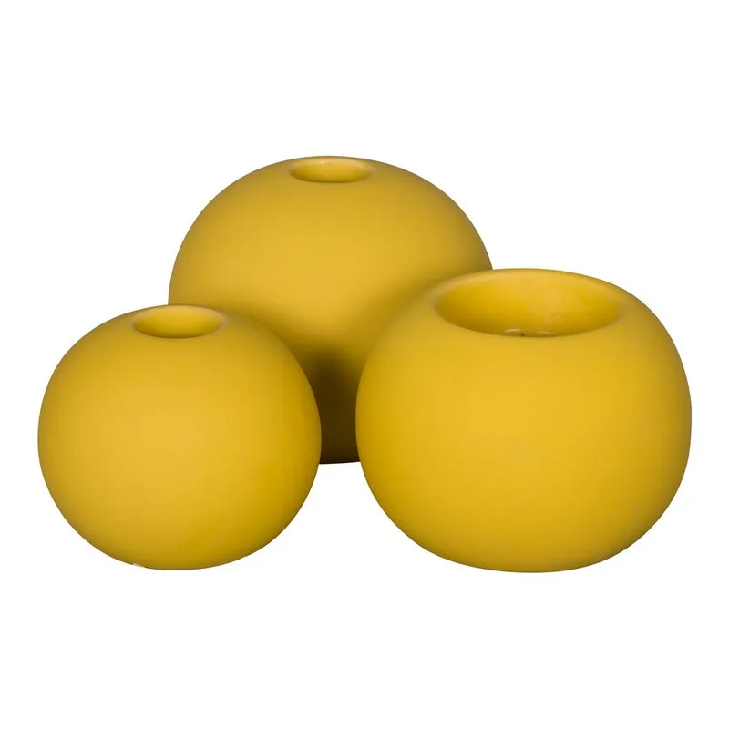 Oferta Zestaw 3 stojaków na świeczki Rob Yellow Bonami