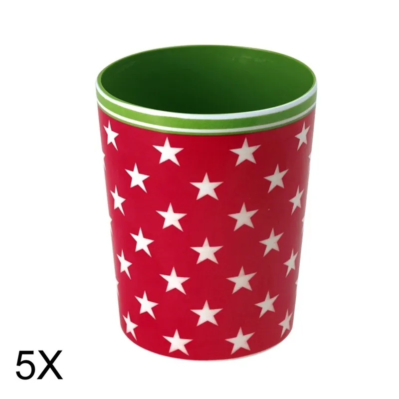 Zestaw 5 kubków Star Red Bonami Wyjątkowa oferta