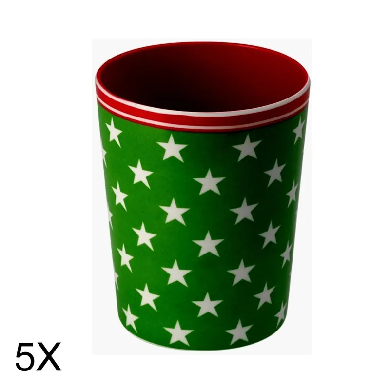 Zestaw 5 kubków Star Green Bonami Tani
