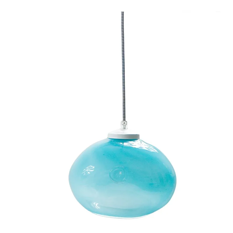 Lampa sufitowa Glass Lamp, turkusowa Bonami Oferta