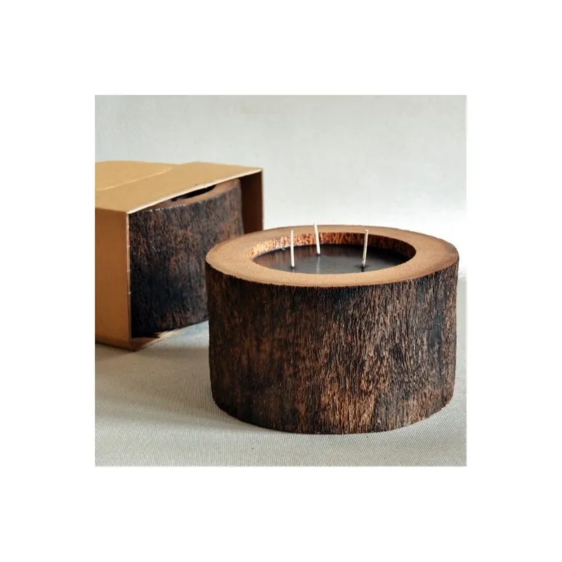 Palmowa świeczka Legno Black Wood o zapachu lilii wodnej, 100 godz. Bonami Dodaj do koszyka